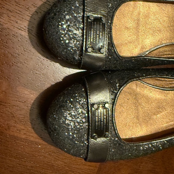 Marc by Marc Jacobs Black Glitter Flats - Picture 4 of 10